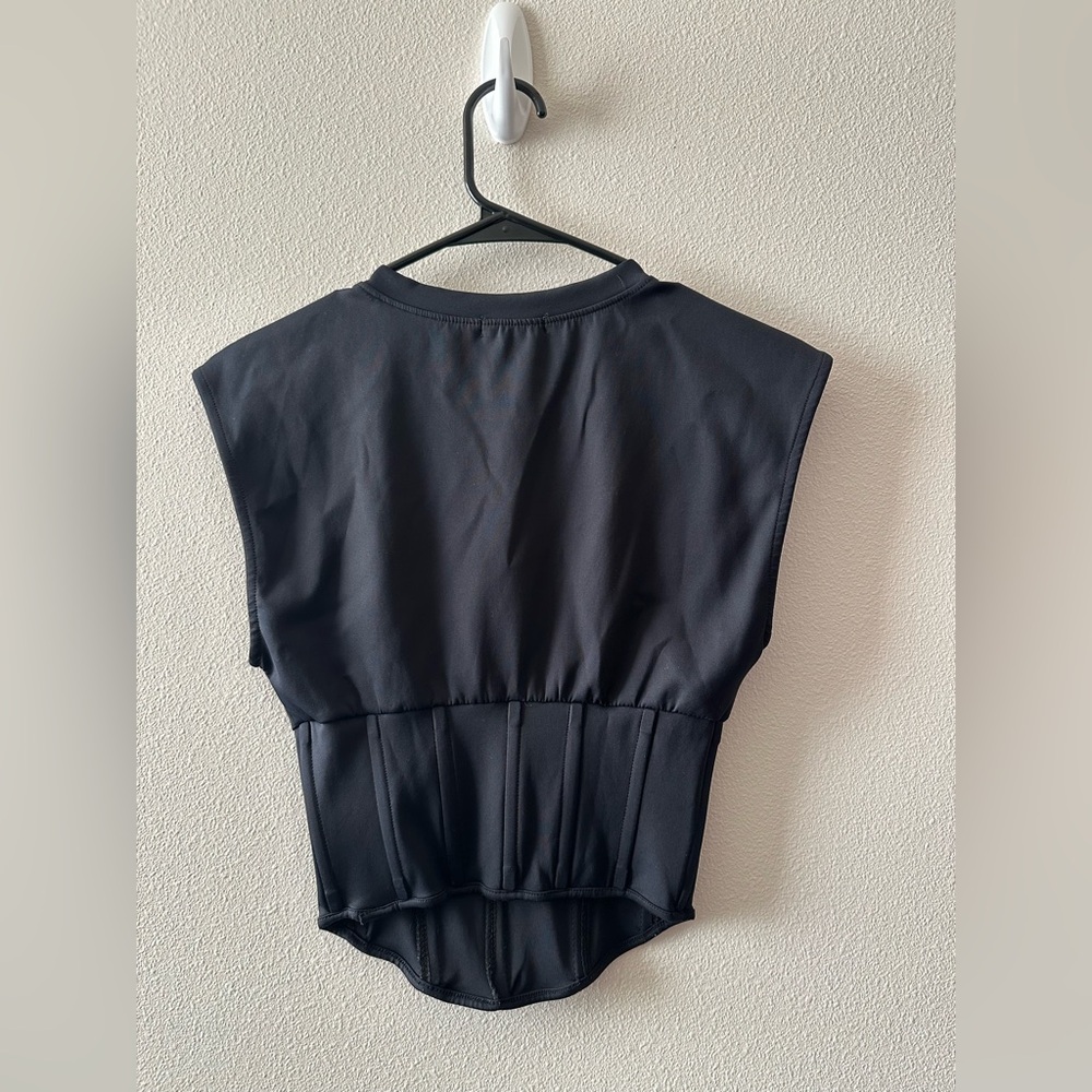 Good American sleeveless corset top black size 0 (XS) style GT0318 - Picture 4 of 7